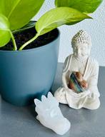 Puntgave Bergkristallen Drakenschedel van 5,5cm, zie info, Ophalen of Verzenden, Zo goed als nieuw