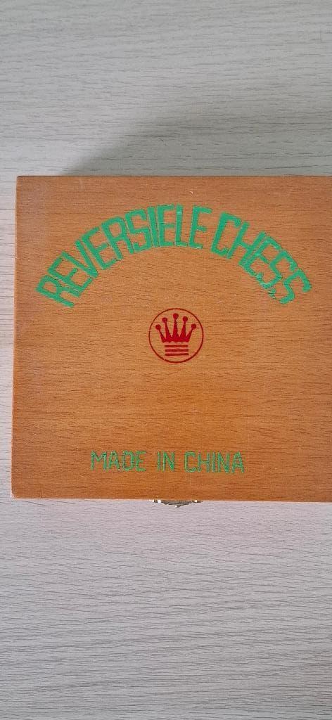 Schaakspel Chinees reversible chess houten set, Een of twee spelers, Verzenden, Zo goed als nieuw