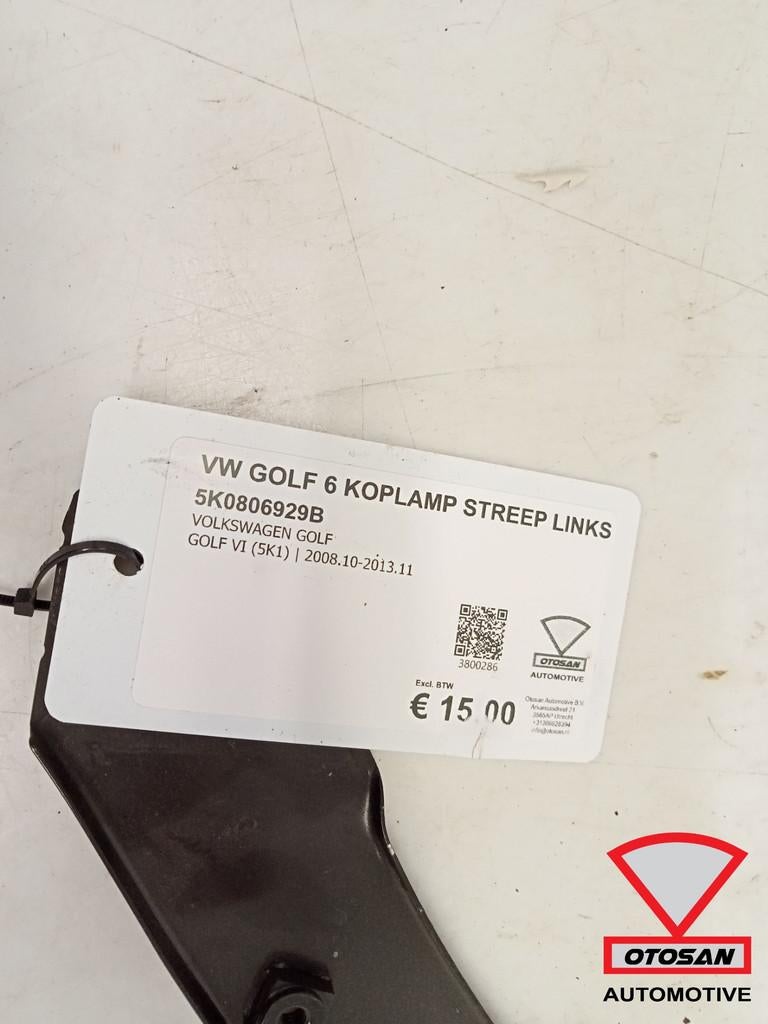 VW Golf 6 Koplamp Streep Links 5K0806929B, Auto-onderdelen, Gebruikt, Volkswagen, Volkswagen AG, Berliner Ring 2
38440  Wolfsburg, DE