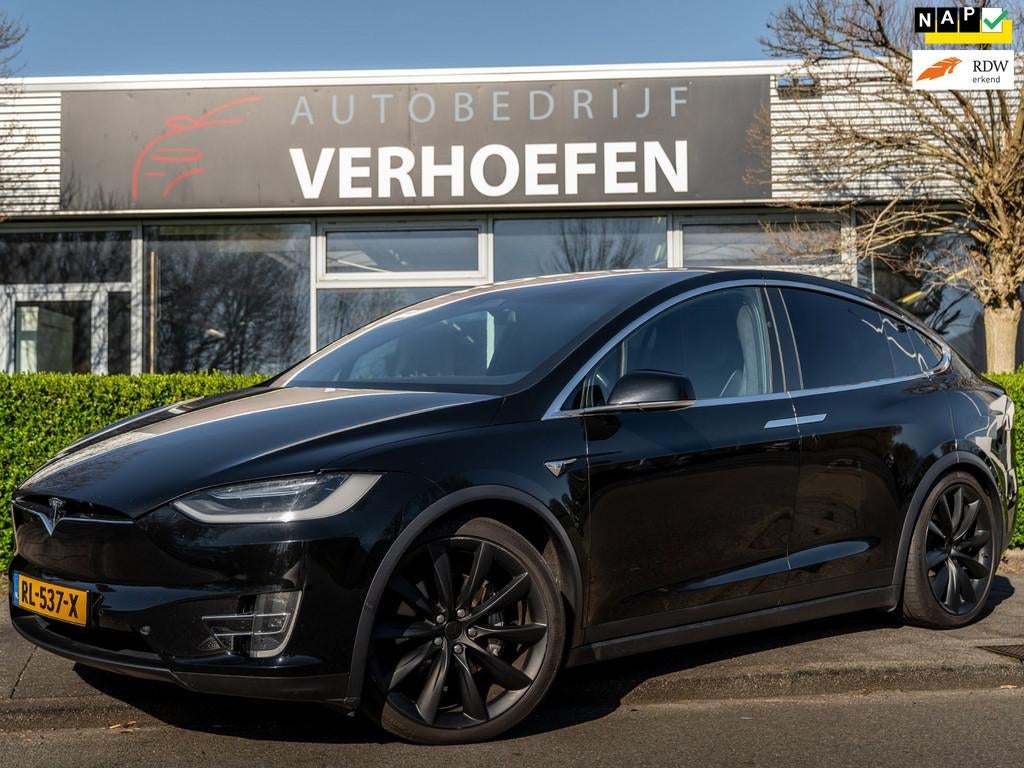 Tesla Model X 100D - HOUT AFW - AUTOPILOT - PARK CAMERA - OR, Auto's, Tesla, Model X, Adaptive Cruise Control, Zwart, Vierwielaandrijving