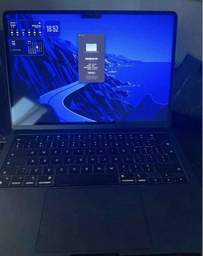 MacBook Air M2 256GB/8GB RAM -, Computers en Software, Apple Macbooks, Gebruikt, 256 GB, 8 GB, 13 inch