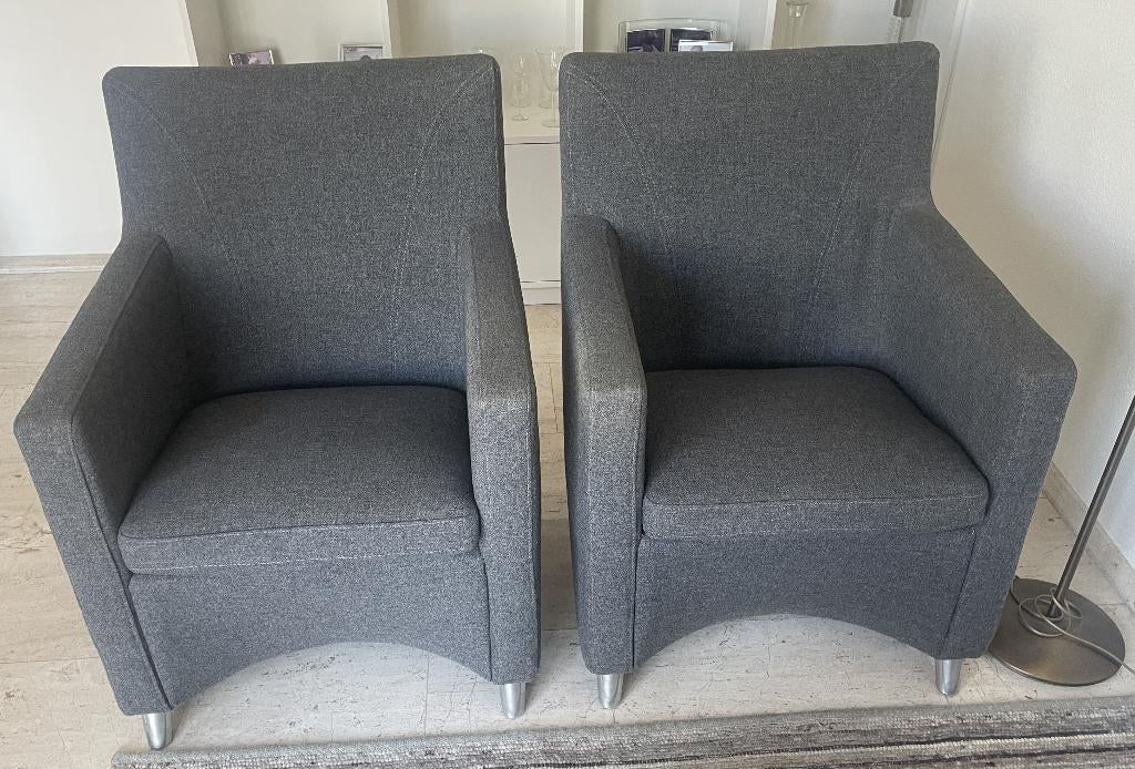 Te koop wegens overcompleet Leolux fauteuils, Ophalen, 75 tot 100 cm, Zo goed als nieuw, Stof