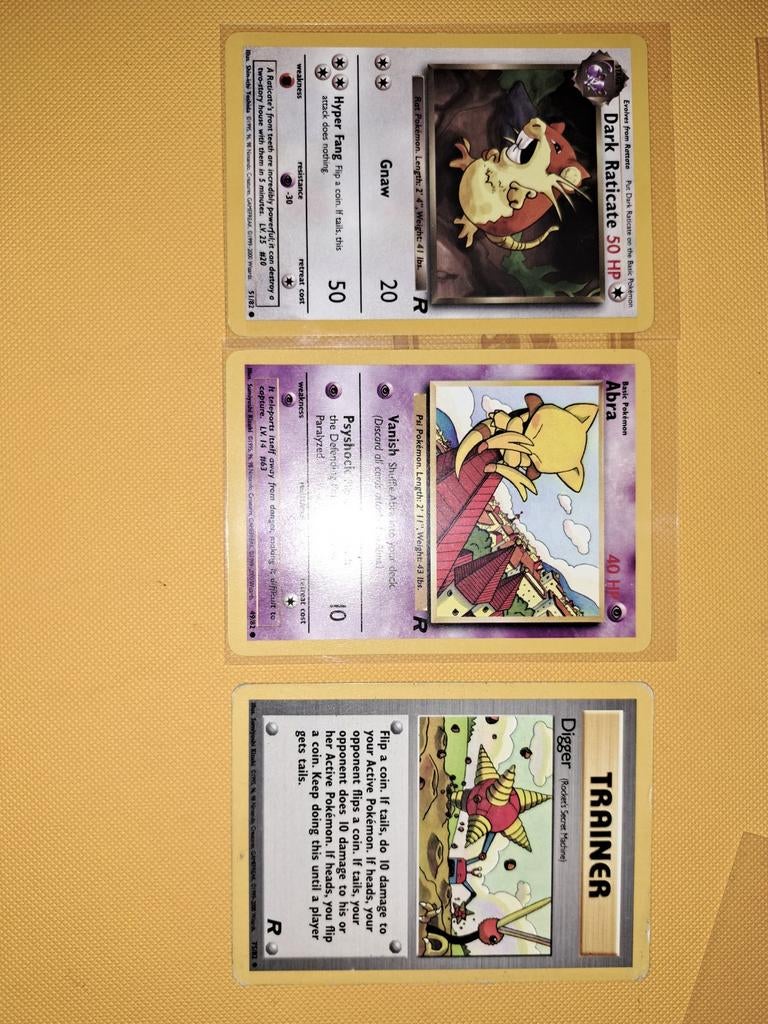 Team rocket 2 kaarten, Ophalen of Verzenden, Zo goed als nieuw, Meerdere kaarten, Foil