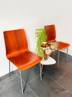 Vintage Auping Stoelen ‘Euroika’ 2x - Friso Kramer - 1960s, Gebruikt, Twee, Bruin, Mid-Century