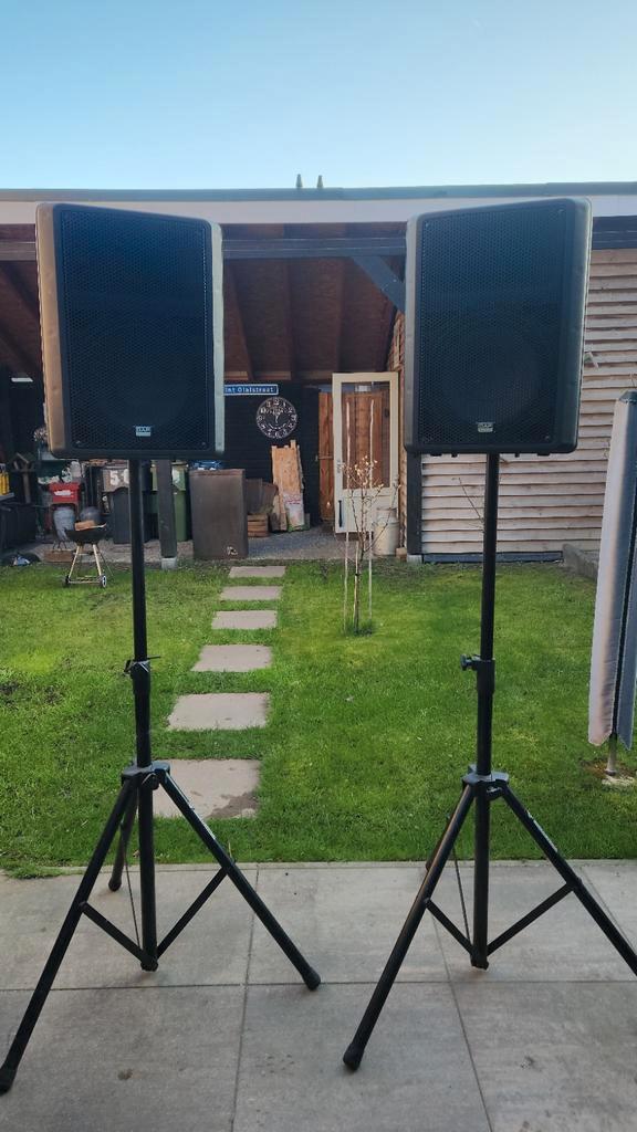 DAP K112 luidsprekers 300 Watt, Audio, Tv en Foto, Luidsprekers, Gebruikt, Front, Rear of Stereo speakers, 120 watt of meer, Overige merken