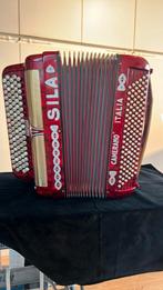 Silva Knopaccordeon B grif, Muziek en Instrumenten, Accordeons, Gebruikt, Met riemen, Knopaccordeon, 120-bas