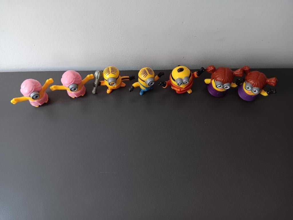 Set Minions speelfiguren 7 stuks, Ophalen of Verzenden, Gebruikt
