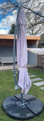 Mooie zweefparasol met gewichtblokken, Ophalen, Gebruikt, 2 tot 3 meter, Zweefparasol