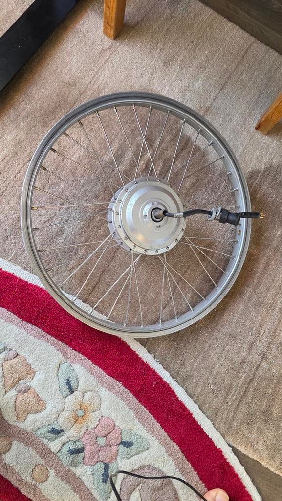 Elektrische fietswiel 20" met motot, Ophalen, Gebruikt, Wiel