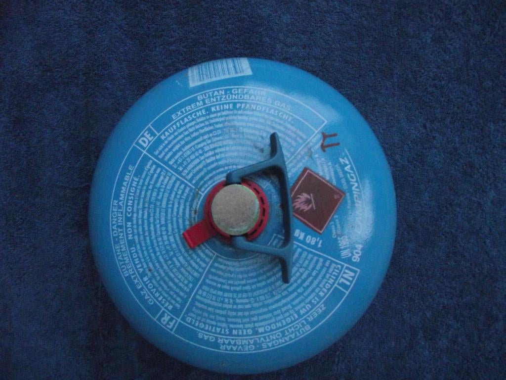 byna gratis nieuw vol verzegeld gasfles campingaz904 camping, Ophalen, Nieuw