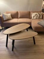 Salontafel organische vorm set van 2, Huis en Inrichting, Tafels | Salontafels, Ophalen, 50 tot 100 cm, Rond, Zo goed als nieuw
