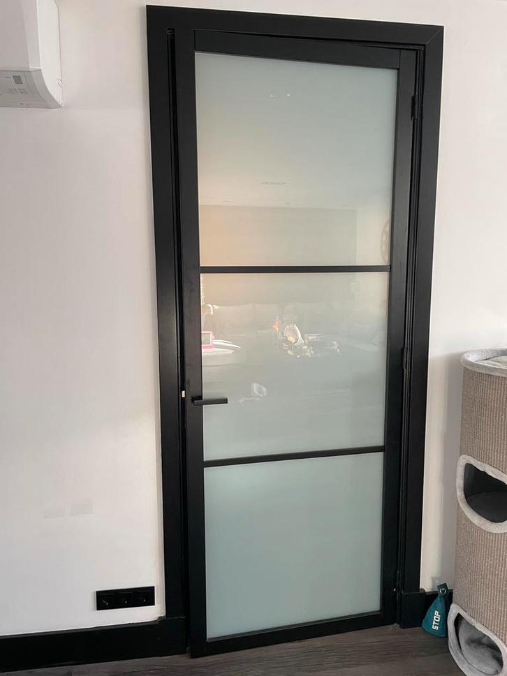 Glazen Binnendeur - Scampton Mat Glas, Doe-het-zelf en Verbouw, Deuren en Horren, Gebruikt, Binnendeur, 215 cm of meer, 80 tot 100 cm