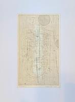 Henk Bruintjes ets abstract 1926 titel “compositie 3", Antiek en Kunst, Kunst | Schilderijen | Abstract, Ophalen of Verzenden