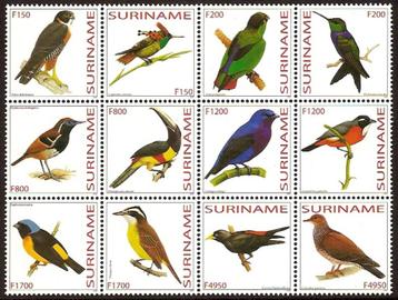 Suriname 1181/92 postfris Vogels 2003 beschikbaar voor biedingen