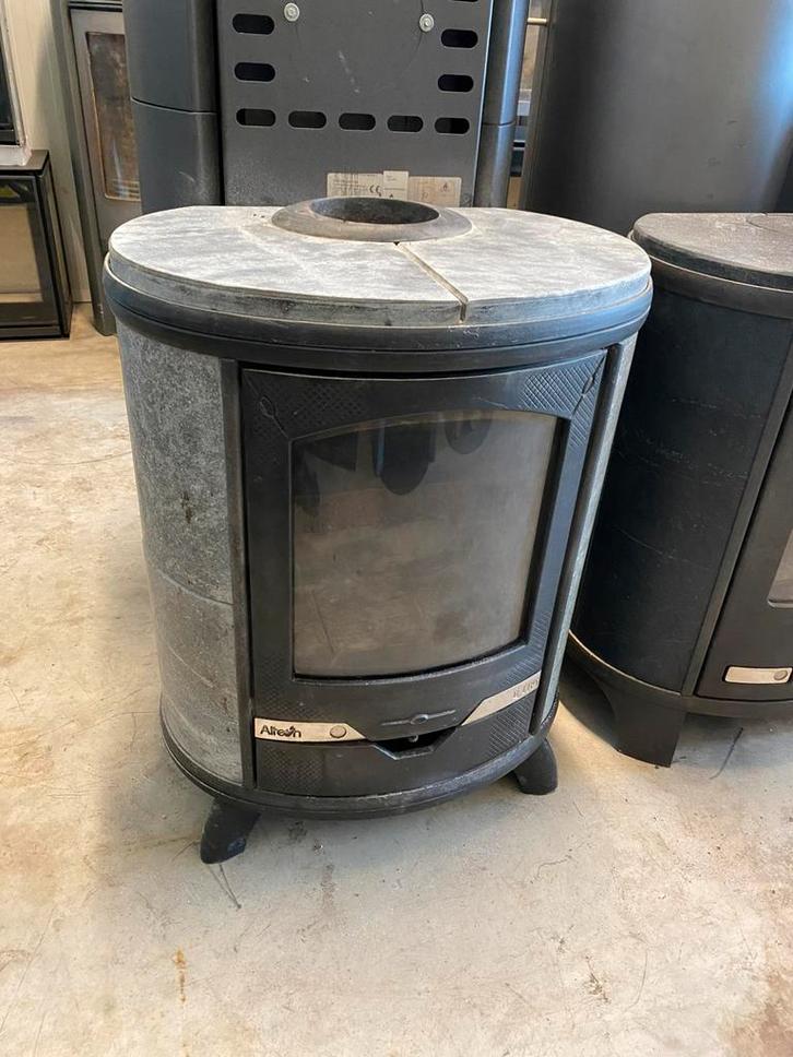 Altech eclips speksteen houtkachel, Huis en Inrichting, Kachels, Gebruikt, Vrijstaand, Houtkachel, Hout, Ophalen