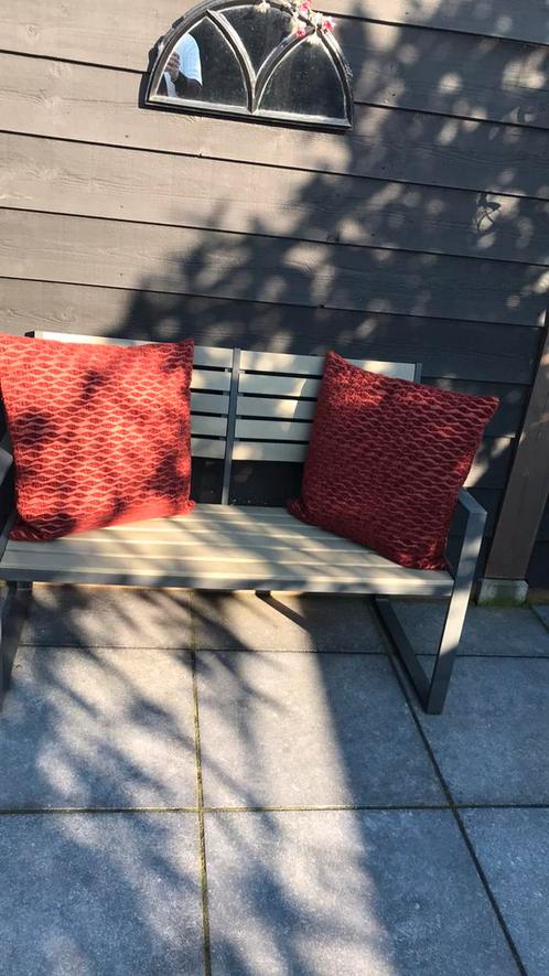Set van 2 Gobelin woonkussens, Huis en Inrichting, Woonaccessoires | Kussens, Zo goed als nieuw, Overige kleuren, Vierkant, Ophalen of Verzenden