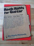Gitaarboek - Rock riffs for guitar - by Mark Michaels, Ophalen of Verzenden, Gebruikt, Les of Cursus, Gitaar