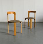 Paar Bruno Rey stapelbare eetstoelen voor Kusch & Co., Huis en Inrichting, Stoelen, Hout, Gebruikt, Twee, Ophalen of Verzenden