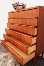 XXL vintage Deense jaren 60 ladekast mid century design, Huis en Inrichting, Kasten | Ladekasten, Gebruikt, -, 100 tot 150 cm