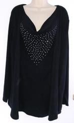 Made in Italy dubbellook vest / trui maat 46, Kleding | Dames, Ophalen of Verzenden, Zo goed als nieuw, Zwart, Trui of Vest