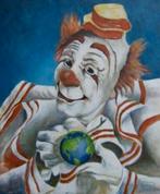 Clown met wereldbol, Ophalen of Verzenden