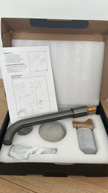 2 Gun metal inbouw kraan 260mm beschikbaar voor biedingen