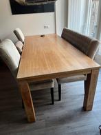 Grote eettafel (240x98x77cm), Huis en Inrichting, Tafels | Eettafels, Ophalen, Gebruikt, Teakhout, 200 cm of meer
