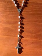 Witte Rozenkrans met Kruis, Antiek en Kunst, Ophalen of Verzenden