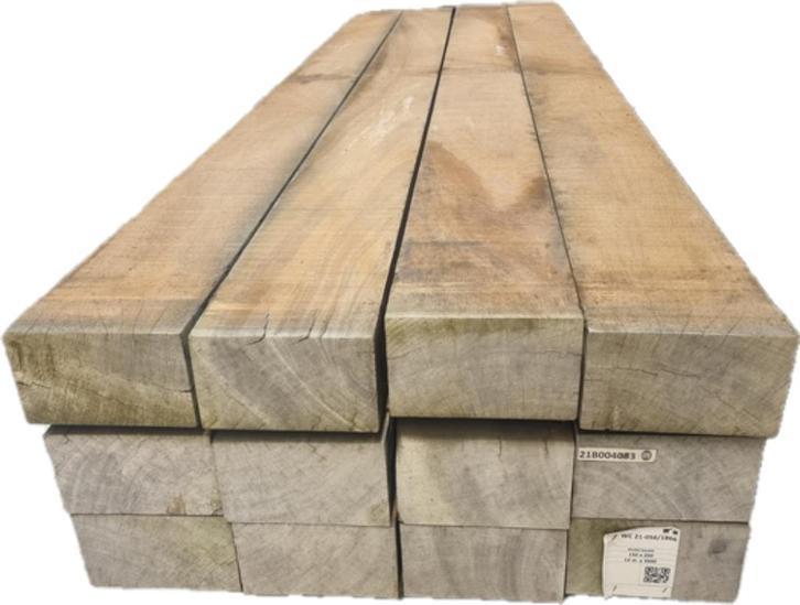 Azobé hardhouten balken 150x250 mm, Tuin en Terras, Palen, Balken en Planken, Nieuw, Balken, Hardhout, Ophalen