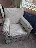 In nijmegen af te halen Ikea fauteuil grijs/wit geblokt, Huis en Inrichting, Fauteuils, Ophalen, Minder dan 75 cm, Zo goed als nieuw