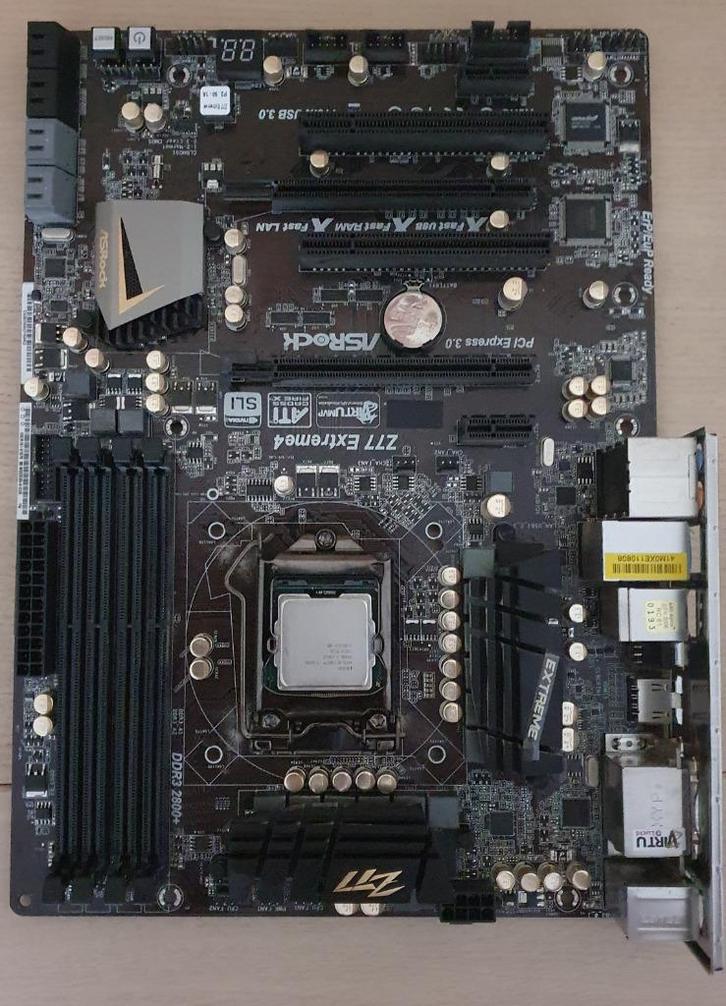 Moederbord Cpu I7-2600, Asrock Z77 Extreme4, Hyper Predator, Computers en Software, Moederborden, Gebruikt, DDR3, Ophalen of Verzenden