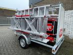 Steiger inclusief aanhanger 12,40 meter Altrex RS, Ophalen, Zo goed als nieuw, Gevelsteiger, 5 meter of hoger