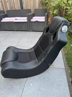 Game stoel met speaker, Metaal, Gebruikt, Zwart, Ophalen of Verzenden