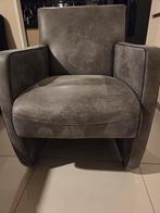 4 x grijze Eetkamerstoelen met wieltjes., Huis en Inrichting, Ophalen, Zo goed als nieuw, Grijs, Vier