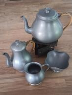 tinnen thee-en koffiepot, Antiek en Kunst, Antiek | Tin, Ophalen of Verzenden