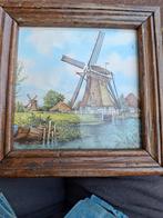 Tegel met molens, Ophalen of Verzenden