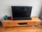 Teakhout tv-meubel 45D x 180 x 37, Huis en Inrichting, Kasten | Televisiemeubels, Ophalen, 150 tot 200 cm, Teakhout, Zo goed als nieuw