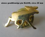 mooie goudkleurige Zweedse pin, de ELK, eland, Ophalen of Verzenden, Zo goed als nieuw
