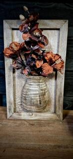Houten Bloempot in Lijst - Prachtige Decoratie!, Ophalen of Verzenden, Nieuw