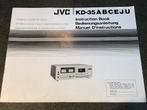 JVC KD-35 cassettedeck manual handleiding, Ophalen of Verzenden, Enkel, JVC