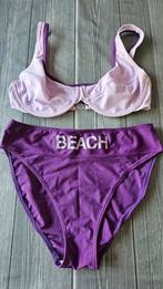Paarse bikini maat 40 C / L, Ophalen of Verzenden, Zo goed als nieuw, Paars, Bikini