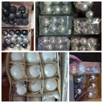 Partij kerstballen zilver zwart wit kerst ballen piek, Ophalen of Verzenden