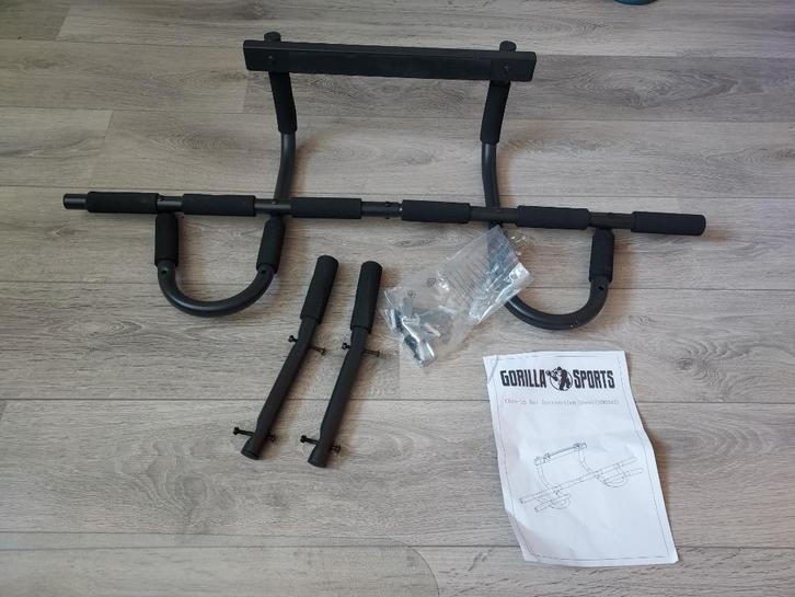 Optrekstang Gorilla Sports tot 150kg - nieuw, Sport en Fitness, Fitnessapparatuur, Nieuw, Krachtstation, Metaal, Ophalen of Verzenden