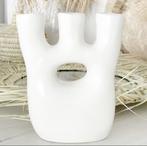 Tamegroute vaas – wit, Wit, Aardewerk of Porselein, Ophalen of Verzenden, Zo goed als nieuw