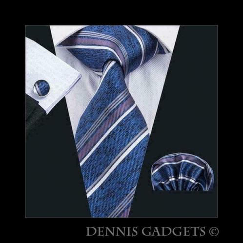 Dennis Gadgets: 100 ?0zijden stropdas ( 3 delig !! ) DG1703, Kleding | Heren, Stropdassen, Nieuw, Met patroon, Blauw, Ophalen of Verzenden
