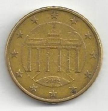 50 eurocent Duitsland 2002 - Letter G - Gecirculeerd         beschikbaar voor biedingen