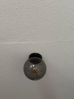 Moderne plafondlamp – 1-lichts met smoke-glas kap, Ophalen, Zo goed als nieuw, Glas