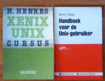 Twee nederlandstalige boeken met betrekking tot UNIX beschikbaar voor biedingen