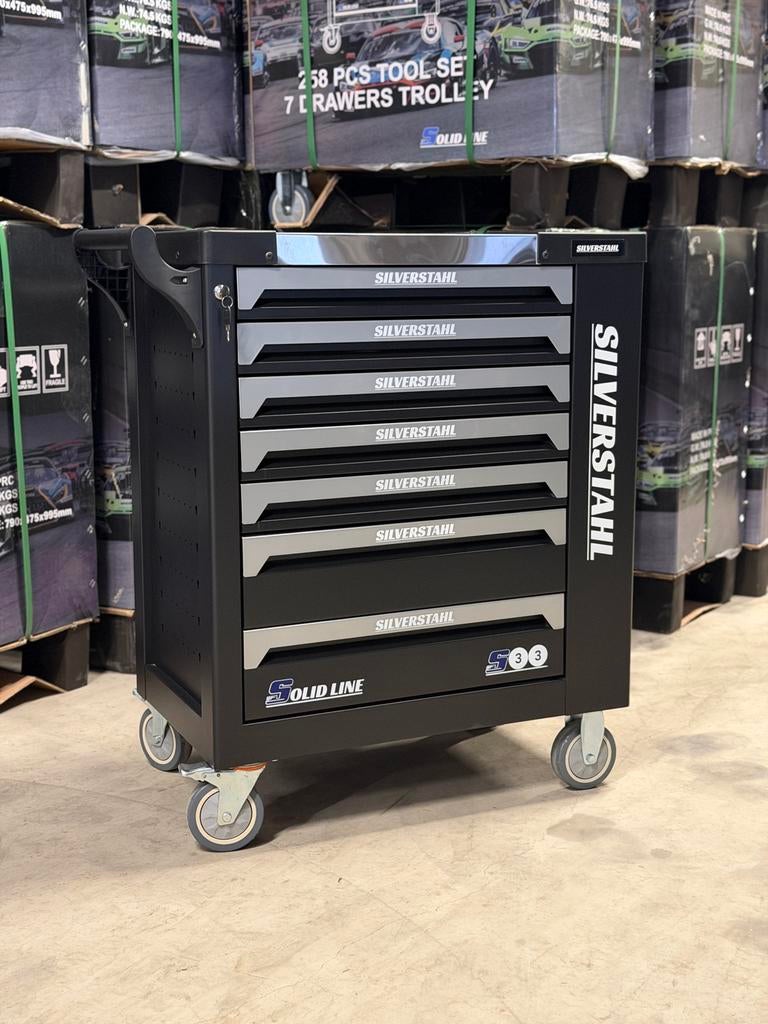 Nieuwe Silverstahl gereedschapskist! BEZORGEN MOGELIJK!, Doe-het-zelf en Verbouw, Gereedschapskisten, Ophalen of Verzenden