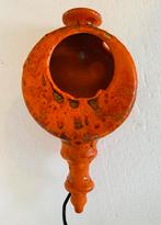 Keramiek oranje wandlamp , jaren 70, Overige materialen, Jaren 70, Gebruikt, Ophalen of Verzenden